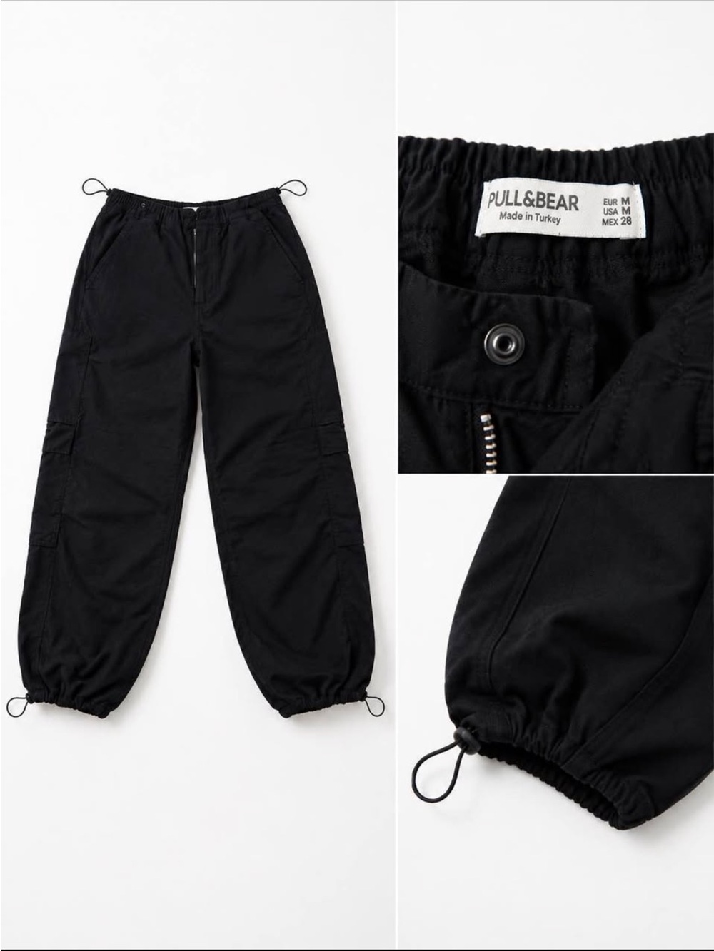 Pull&Bear Black Baggy Pants *NEW